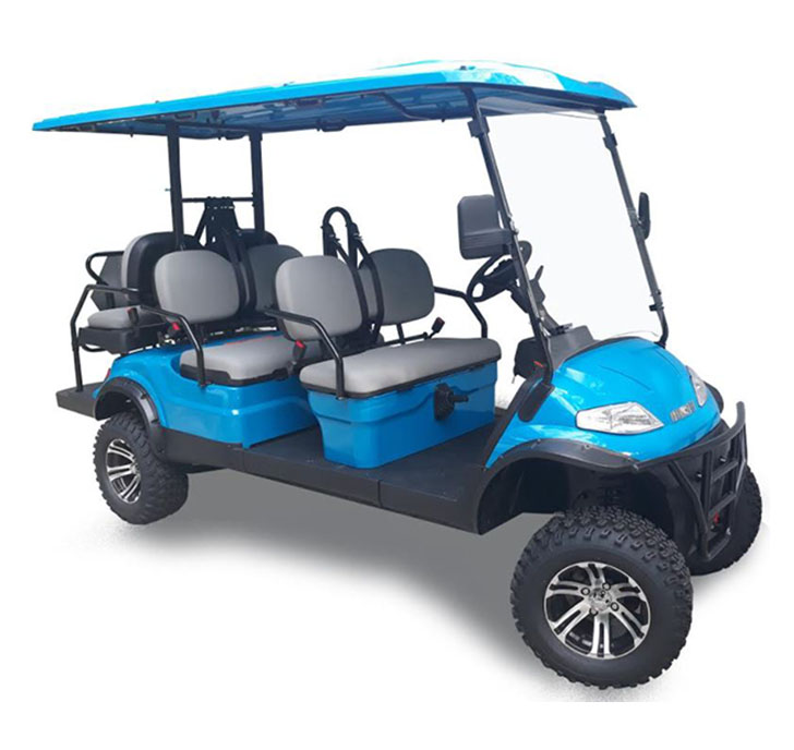 Golf cart rental Anna Maria Island Florida, 4 and 6 seat lifted carts